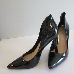 JESSICA SIMPSON Black Patent Leather Size 11 M Slip On Stiletto Pump Heels